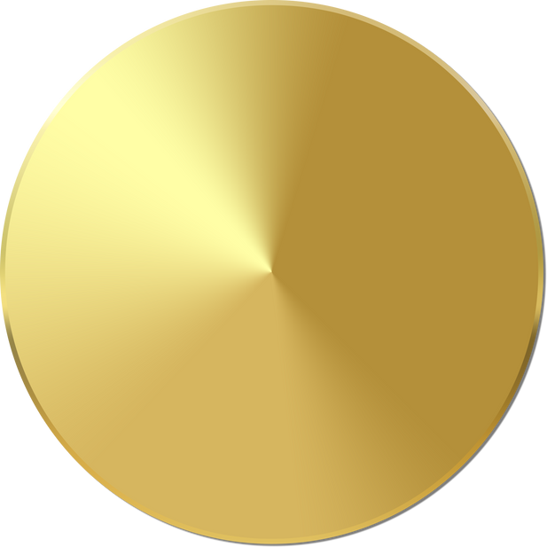 gold circle and gold dot